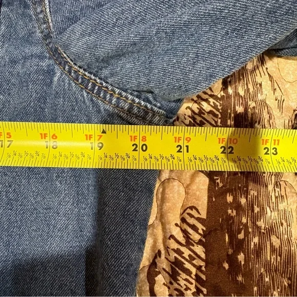 Wax Jean Floral Embroidered distressed jacket size L - Picture 7 of 9